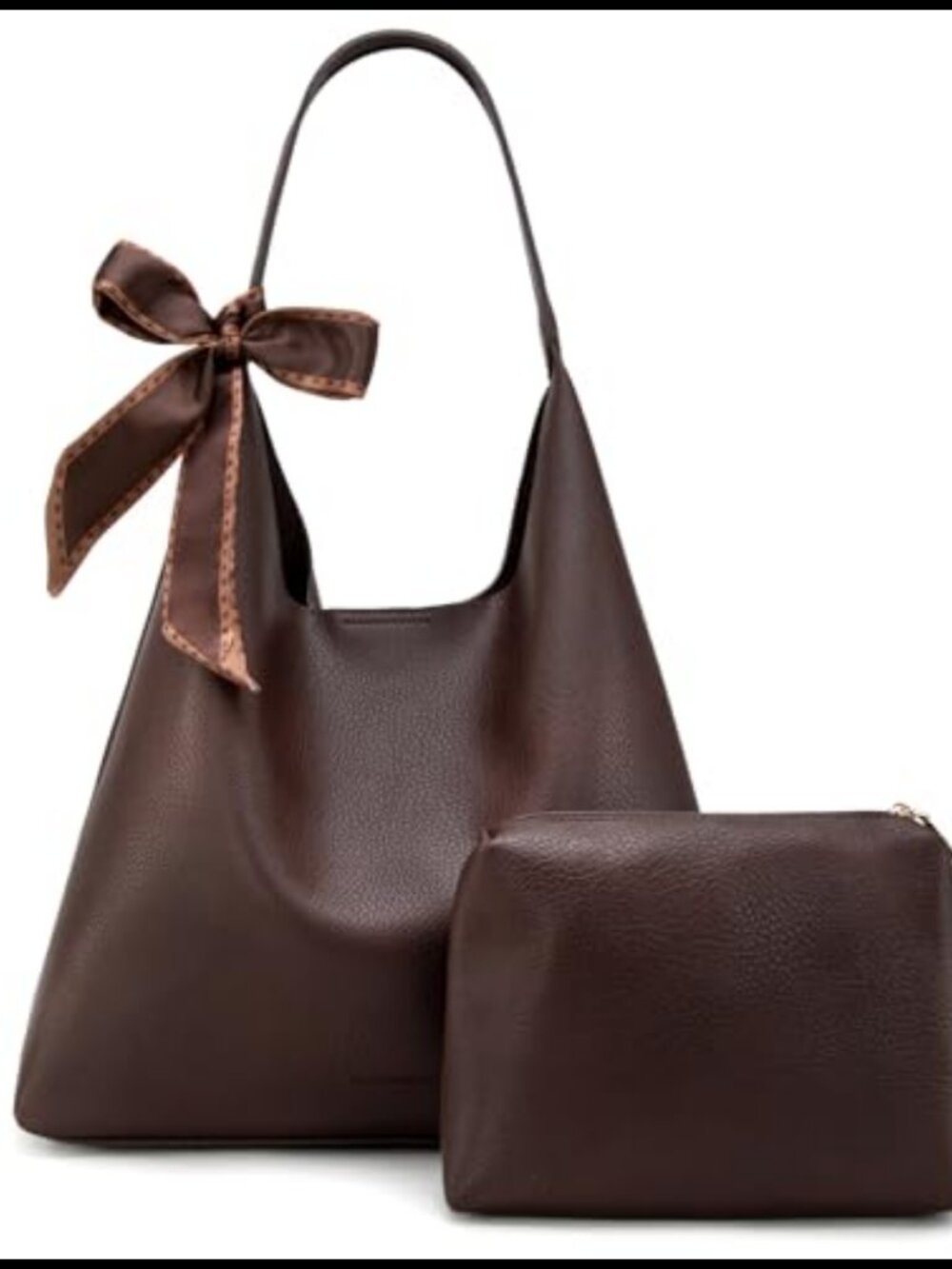 Montana West Slouchy Hobo Shoulder Bag with Scarf Everyday Purse